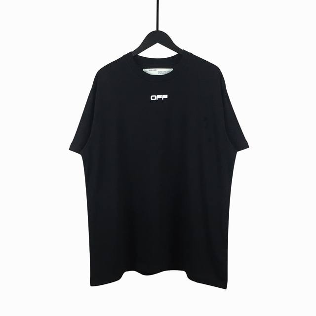 高版本Off-White 20Ss 机场胶带警戒线箭头短袖T恤 面料采用定制 克32织纯棉双纱纯棉面料 保证了工艺原汁原味 辅料配齐 丝网印花 色彩纯正 图清晰