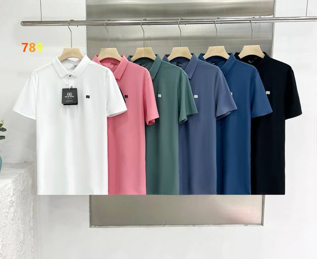 kolon Sport 可隆牛奶丝速干无痕纯色短袖翻领polo衫 高品质冰丝速干珠地面料 2025年新款功能性户外冰丝丝速干polo衫短袖 牛奶丝锦棉混纺提花蜂