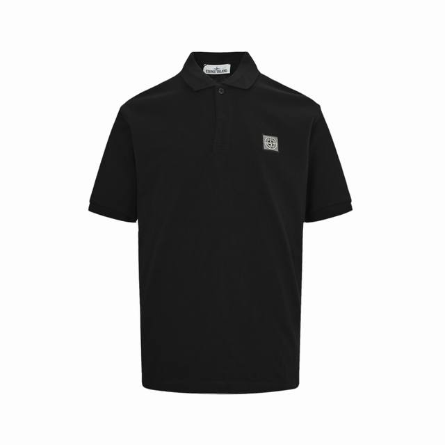 stone Island 石头岛 方标徽章贴布绣polo短袖 定制珠地纯棉缎 采用进口机贴布绣工艺 面料都经过浇洗 手感质感更佳 不易变形 不易缩水 不易褪色
