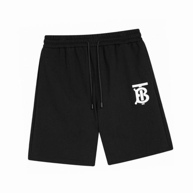 巴宝莉 Burberry 夏季新品 Tb字母立体胶印休闲短裤 面料采用360克重磅纯棉精密定制毛圈面料 不易变形 面料柔软舒适 做工精细在细节上力所能及做到最好