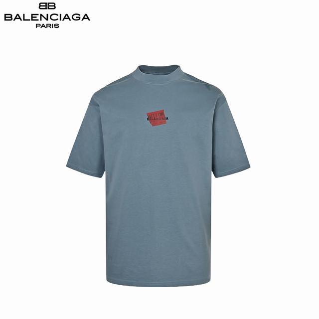 balenciaga 巴黎世家 25Ss 胶带刺绣短袖 第一时间原版购入开发 Blcg今年面料延用32S230G双纱面料 面料做预缩洗水处理 处理手感多维度 经