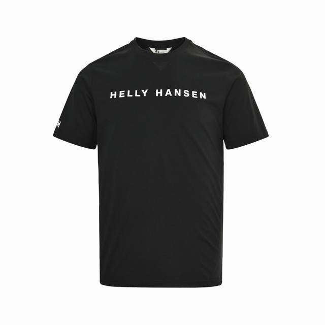 hellyhansen Hh海丽汉森 胸前英文字母短袖 原版客供定制棉料 超强功能性黑科技 抗菌免烫吸湿速干抗静电 抗起球 3D立体裁剪版型 基础百搭 面料触感