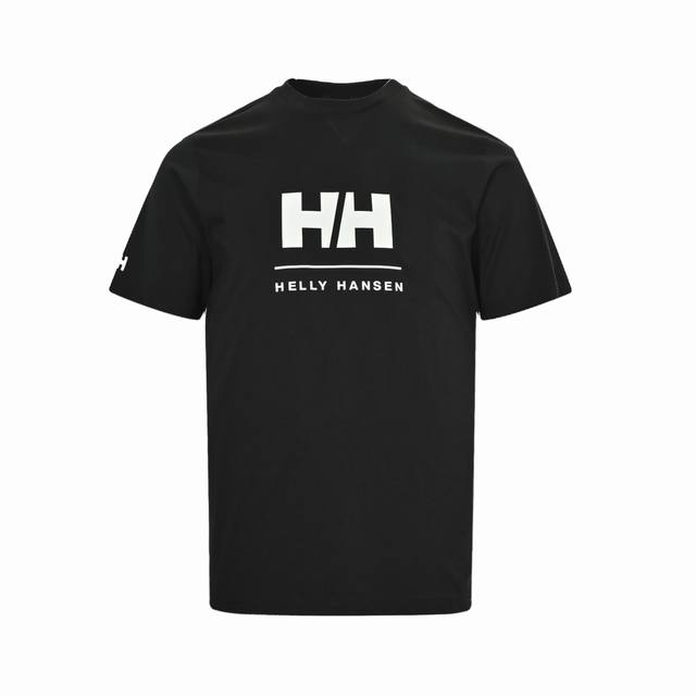 hellyhansen Hh海丽汉森 双H字母短袖 原版客供定制棉料 超强功能性黑科技 抗菌免烫吸湿速干抗静电 抗起球 3D立体裁剪版型 基础百搭 面料触感轻盈