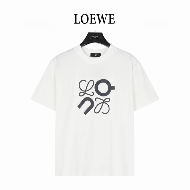 loewe罗意威 & On 25Ss 联名徽标Logo刺绣短袖T恤 购入原版开模打造 全套定制辅料 所有细节完美还原 简约清新风格 彰显出高品格的气质 采用26