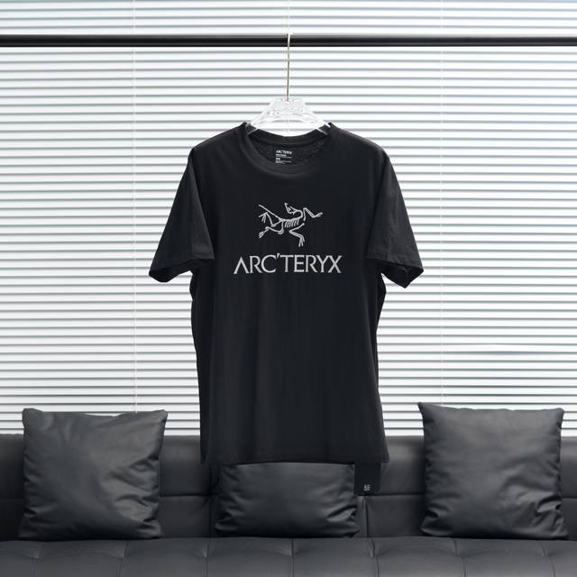 工厂p直供 arc'teryx丨始祖鸟Wordss圆领落肩短袖T恤 尺码 黑色 白色 灰色 配色 S-Xl