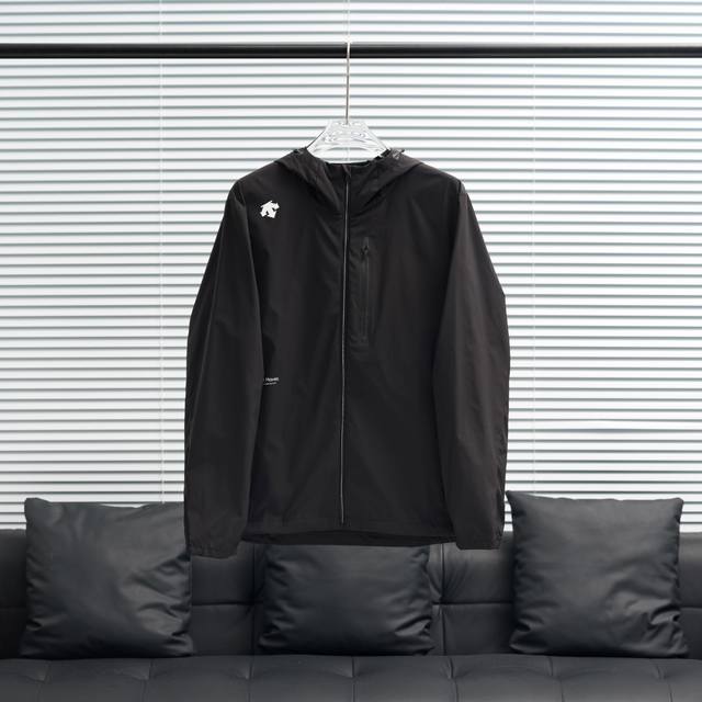 工厂p直供 descente丨迪桑特Training陈伟霆同款冰感连帽夹克 尺码 M-3Xl 配色 黑色 白色 黄色