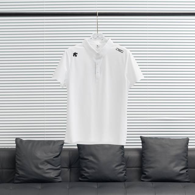 工厂p直供 descente丨迪桑特冰丝速干polo衫T恤 尺码 M-5Xl 配色 黑色 白色 灰色