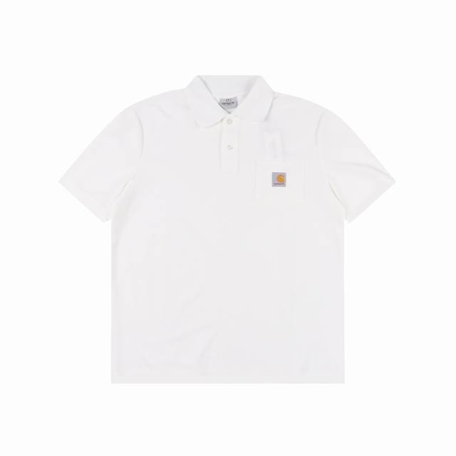 carhartt 卡哈特 经典口袋徽标polo短袖 采用 克 珠地空气层 比普通针织布更透气 干爽及更耐洗 经典无需多言 看似简单的polo衫其实是最百搭 版型