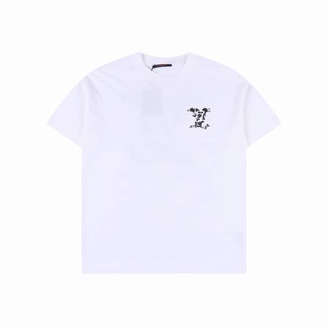 louis Vuitton 路易威登 25Ss 云朵波点压胶印花短袖T恤 购入原版开模打造 全套定制辅料 所有细节完美还原 定织定染260G纯棉双纱紧密棉面料