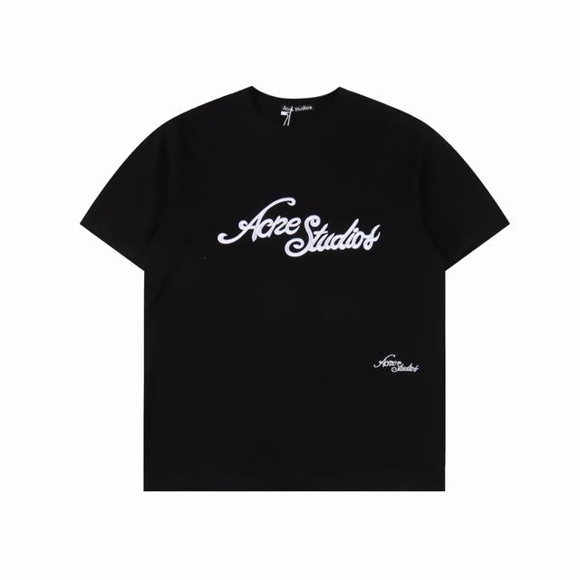 acne Studios 25Ss 刺绣字母Logo短袖 百搭不挑人 经典的刺绣元素 简约的风格 日常百搭 高街风格都是随便驾驭的 细节感满满面料非常柔软而且厚