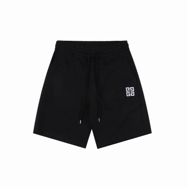givenchy 纪梵希 25Ss 4G宫格刺绣短裤 面料采用400G太空棉面料 订染颜色后整蚀毛处理 对照原版做丝滑超柔处理 布面肌理股线清晰明显 垂感一级棒