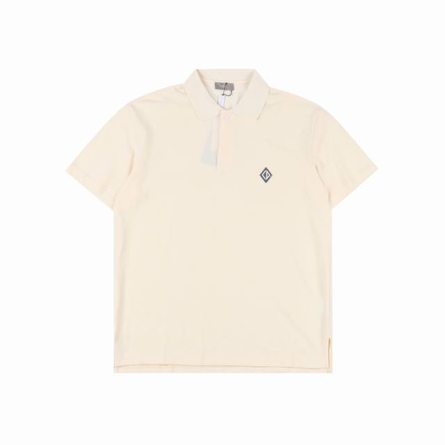 dior 迪奥 25Ss 硅胶菱形徽标polo短袖 原版一致 定制专用渐变格纹螺纹 双面珠地面料 三标齐全 定制纽扣 面料柔软舒适 还原原版一比一 男女同款 s