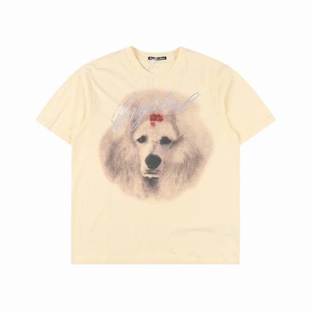 acne Studios 狗狗印花短袖 今年夏天的大爆款修勾短袖 真的是谁穿谁好看系列 面料采用尼泊尔进口32支 G双纱精梳全棉 定织定染面料 达成原版一致 进
