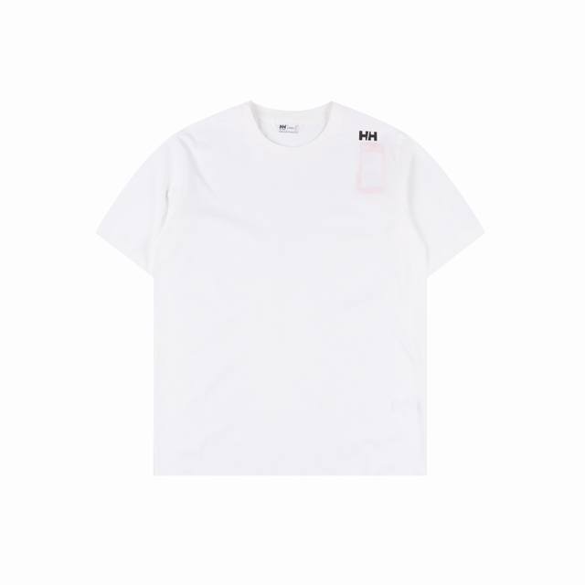 hellyhansen Hh海丽汉森 肩膀H字母短袖T恤 原版客供定制棉料 超强功能性黑科技 抗菌免烫吸湿速干抗静电 抗起球 3D立体裁剪版型 基础百搭 面料触