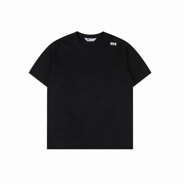 hellyhansen Hh海丽汉森 肩膀H字母短袖T恤 原版客供定制棉料 超强功能性黑科技 抗菌免烫吸湿速干抗静电 抗起球 3D立体裁剪版型 基础百搭 面料触