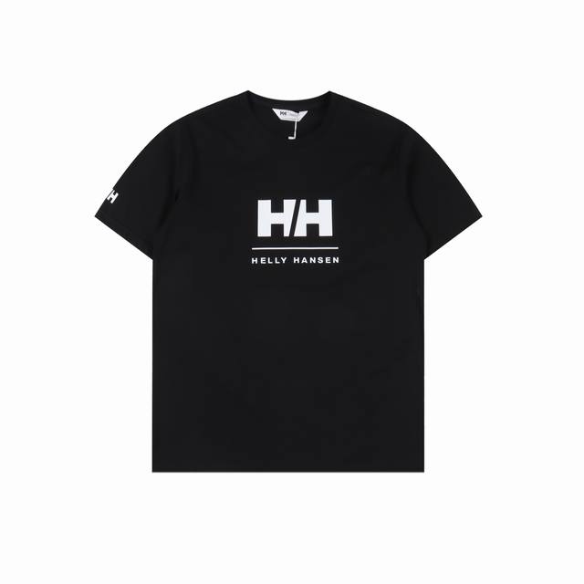 hellyhansen Hh海丽汉森 双H字母短袖T恤 原版客供定制棉料 超强功能性黑科技 抗菌免烫吸湿速干抗静电 抗起球 3D立体裁剪版型 基础百搭 面料触感
