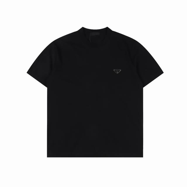 prada普拉达 基础款 皮标胸章短袖 尺码Xs-Xl