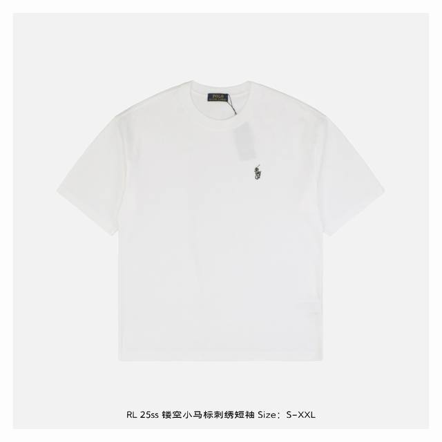 ralph Lauren 拉夫劳伦 25Ss 镂空小马标刺绣短袖 面料采用230克重精梳棉 定制32支1*1螺纹 成衣两遍水洗处理 面料舒适亲肤无异感 定制定染