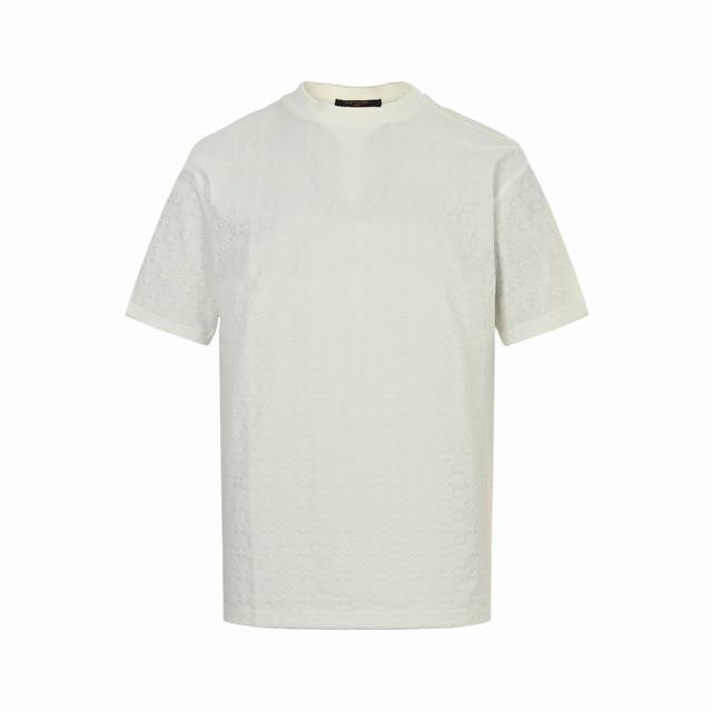louis Vuitton 路易威登 25Ss 冰感满印棋盘格提花短袖 全幅Damier棋盘格提花260G 32S双纱1*1螺纹 面料螺纹同缸定染 进口提花机织