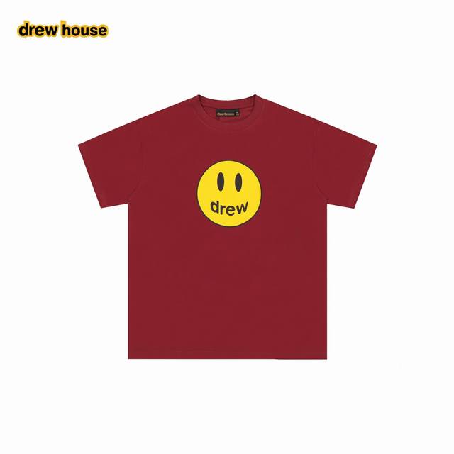 drew House 笑脸 24Ss 经典笑脸短袖 每个款的水洗麦编码 主麦 包装编码 均与原版相同 一版一码 正确版型 和原版一致 非市场跑量版型 最大可穿2