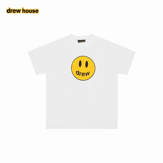 drew House 笑脸 24Ss 经典笑脸短袖 每个款的水洗麦编码 主麦 包装编码 均与原版相同 一版一码 正确版型 和原版一致 非市场跑量版型 最大可穿2