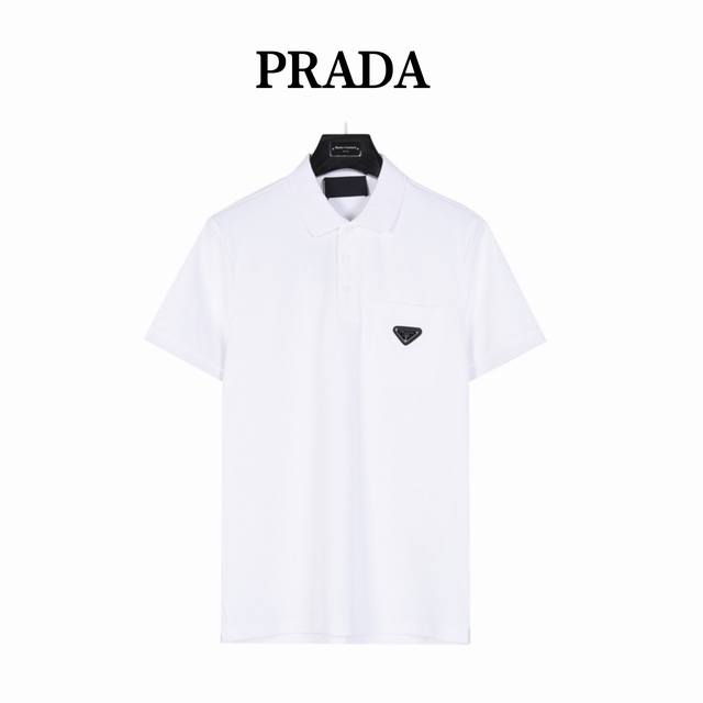 prada 普拉达 新款胸口三角标口袋polo短袖 胸前经典三角标铁牌 口袋设计以及典型精准的英式版型裁剪 各年龄段均可驾驭 满足任何日常生活工作场所穿着所需