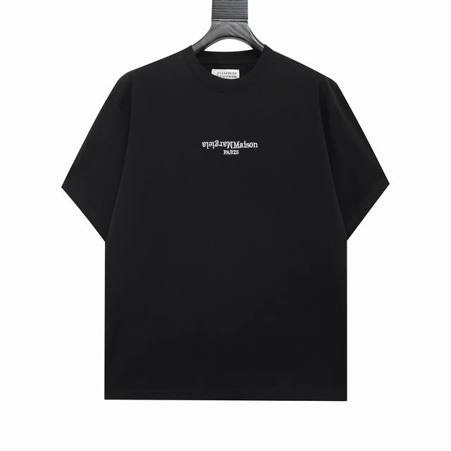 高版本Maisonmargiela 马吉拉 刺绣反字母Logo短袖 男女同款 满满的高级感 性价比超高 手感超级柔软 细腻 柔软和不起球且不变形 G纯棉品质 后