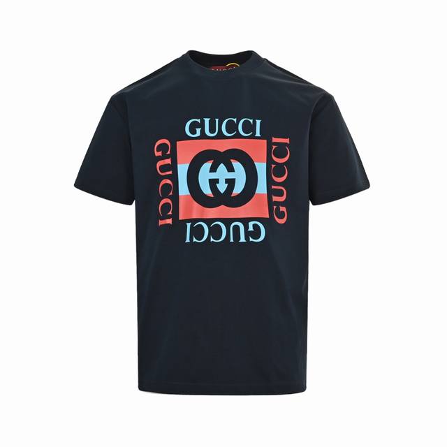 gucci 古驰 25Ss 双G方块Logo印花短袖 采用立体双G图标 叠层印花工艺 区别于普通的印花图标 采用高端冰感索罗娜布料 舒适透气不易变形 三标齐全
