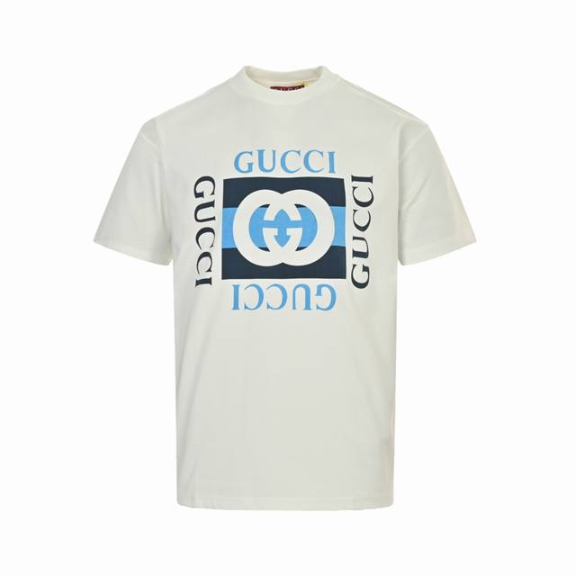 gucci 古驰 25Ss 双G方块Logo印花短袖 采用立体双G图标 叠层印花工艺 区别于普通的印花图标 采用高端冰感索罗娜布料 舒适透气不易变形 三标齐全