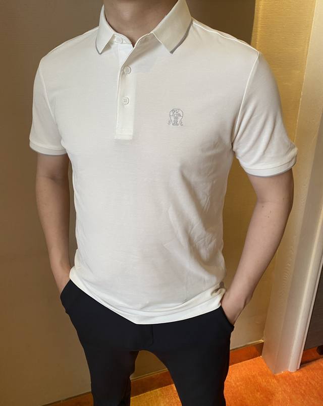Bc 2025Ss夏季新款字母Logo男士翻领polo衫 经典商务男款 高端男装的天花板级别的商务男款 简约时尚大气不失优雅 单穿内搭体面过人 品质控 细节控的