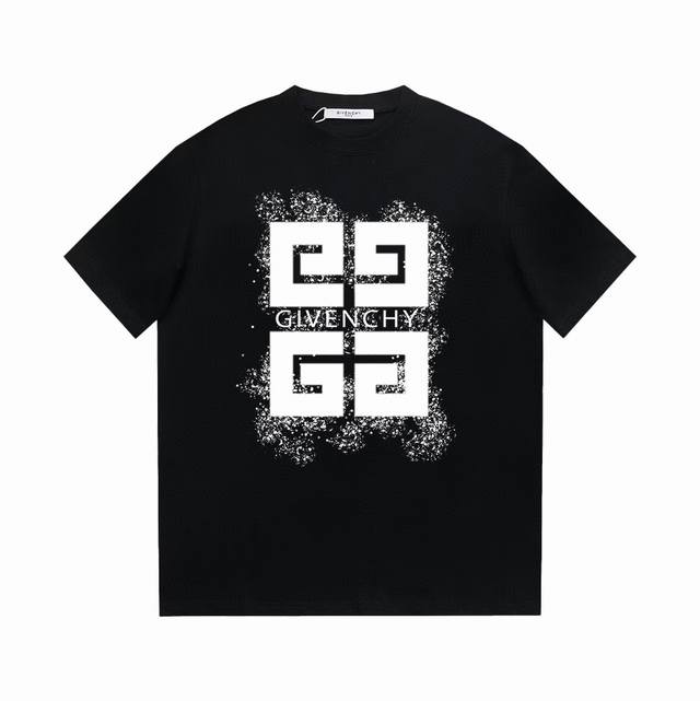 givenchy 纪梵希 标识Logo字母印花百搭简约短袖T恤男女同款 吊牌 领标 水洗唛 三标齐全 定织定染280克精梳棉面料 尺码 S-Xxl 颜色 黑色