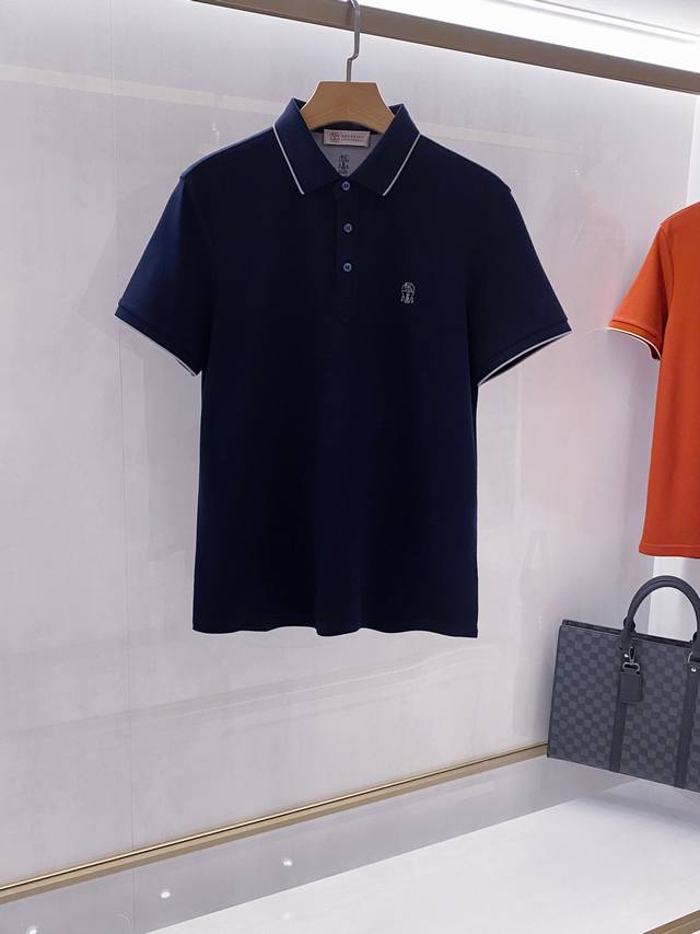 新品 Bc布鲁奈*库奇内利时装款男士经典珠地polo衫 25年春夏新品 买手店人气Top单品 各路时尚博主高频穿搭演绎 非常明星级的一款单品 四个颜色选择 颜值