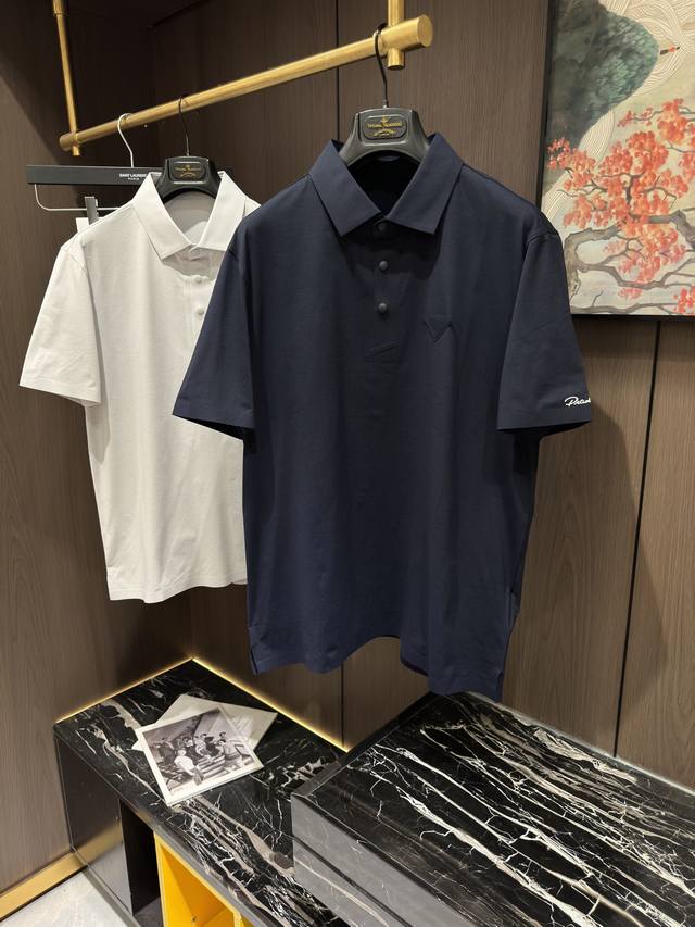 pra25S春夏新款休闲翻领短袖polo 码数M-3Xl