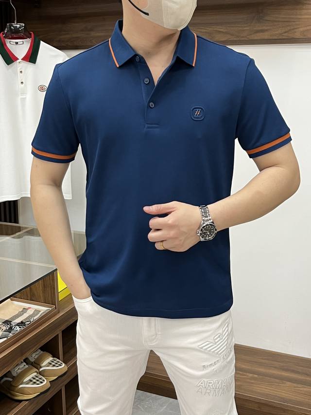 Zegna 杰尼亚-2540Ss开春新款 专柜时尚大爆款翻领T恤 休闲时尚外穿 内搭必备款 舒适好看上身可见 定制进口高端丝光面料 手感细腻丝滑有质感 上身舒适