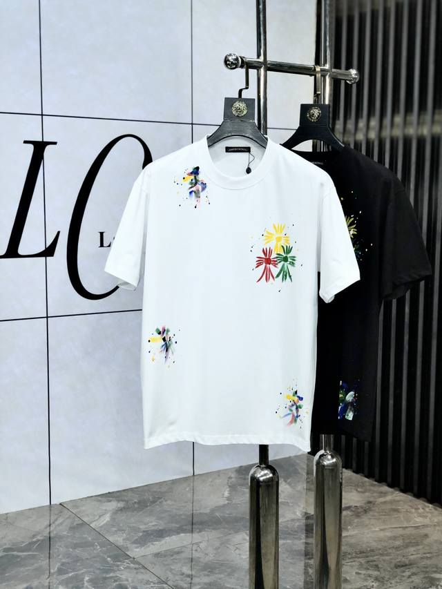 克罗心 2025春夏新款 字母Logo圆领短袖T恤 春夏休闲穿搭必不可少 原版纯棉面料 完完全全体现在高级审美的做工上 做工更是精致大气 Z立体感超强 非常惊艳