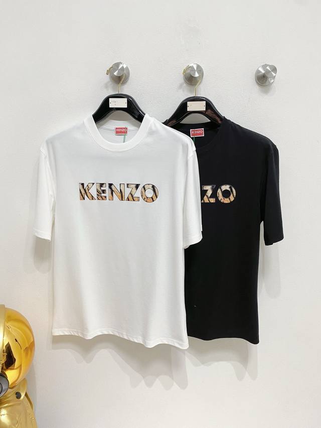 Kenzo 2025年春夏新品上新 三标齐全 丝光棉圆领短袖T恤 好货不用过多介绍 看细节 专柜码数 M-Xxxl 175 140建议L