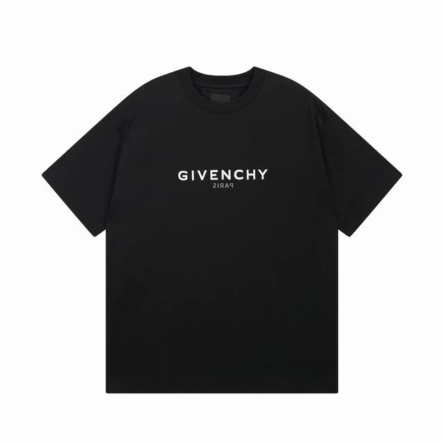 细节图 顶级版本 #Givenchy#纪梵希.25Ss字母镜像图案印花短袖T恤 面料采用定制Giv全棉双纱面料 克重260G 手感松软细腻扎实 舒适透气不易变形