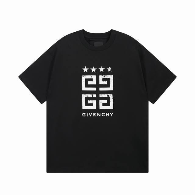 细节图 顶级版本 #Givenchy#纪梵希.25Ss.经典4G印花短袖T恤 面料采用定制Giv全棉双纱面料 克重260G 手感松软细腻扎实 舒适透气不易变形
