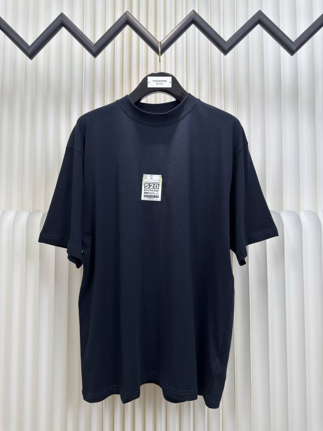 巴黎世家Balenciaga 520限定短袖 正品开版-实体柜台-顶奢品质 秒杀市面一切版 定织定染200克双纱平纹面料 通过高支数双纱并线工艺增强织物密度 平