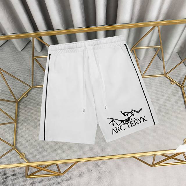 arc'teryx 始祖鸟 印花户外纯棉短裤卫裤五分裤 1:1对版面料380克毛圈高克重百分百纯棉 提前做过预缩水1 1双纱洗一辈子都不会变形的 男女同款 官网