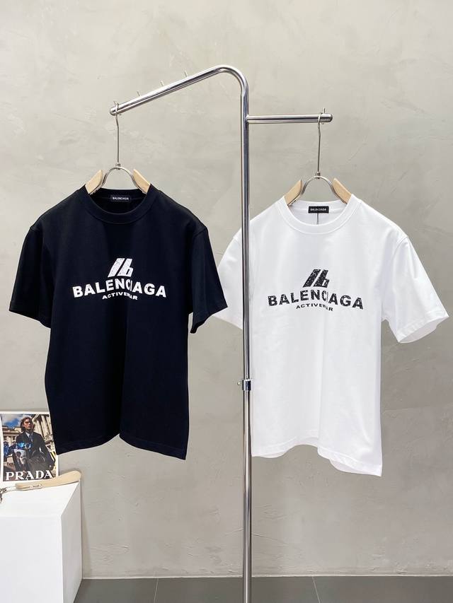 Balenciga巴黎世家独家专供新款原单男士休闲短袖 高端定制 高版本 时尚百搭爆款进口面料 手感超柔软细腻 穿着亲肤舒适 高端精品 代工厂p精细做工 上身非