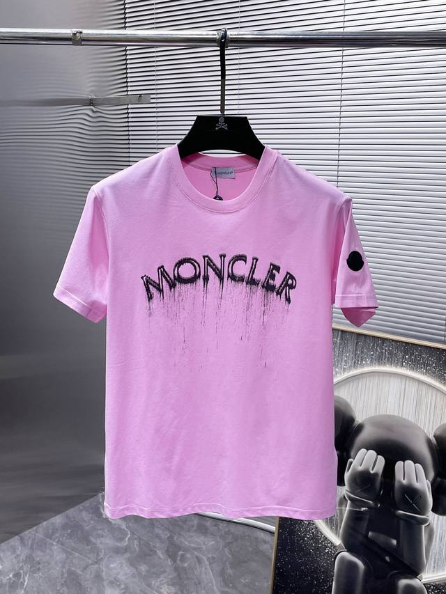 蒙口 Moncler 2025新款 圆领 短袖 T恤 体恤 半袖 高端版本 专柜定制面料 透气舒适度高 细节无可挑剔 品牌元素设计理念 体现高品质 手感细腻柔软