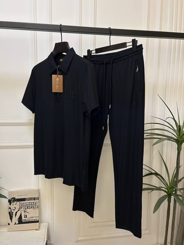 新品Lp速干套装 裤子 Ss春夏新品套装polo短袖+卫裤进口四面弹力速干面料 内里包边走线均匀细致 密而不乱彰显大厂做派 面料 柔软细腻 挺阔舒适 细腻好穿易