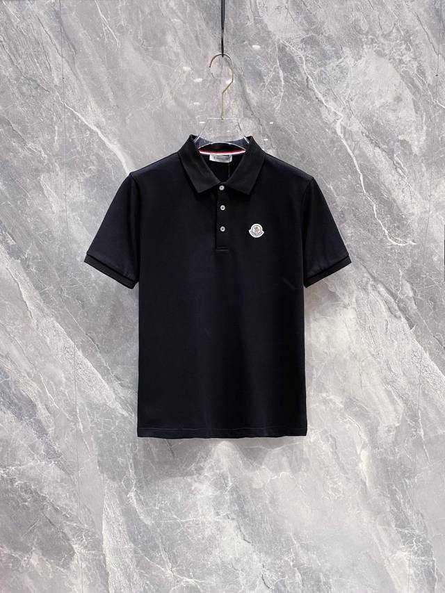 蒙口 2025Ss夏季新款 Logo男士翻领polo衫 经典商务男款 高端男装的天花板级别的商务男款 简约时尚大气不失优雅 单穿内搭体面过人 品质控 细节控的闭