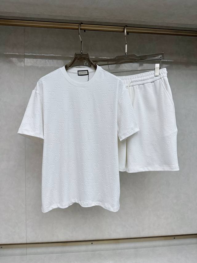 古奇 2025Ss春夏新款短袖套装 男女同款 上身效果超赞 码数 M-3Xl
