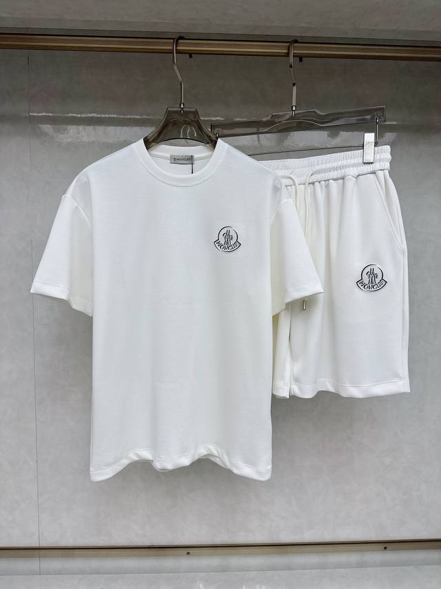 蒙口 2025Ss春夏新款短袖套装 男女同款 上身效果超赞 码数 M-3Xl