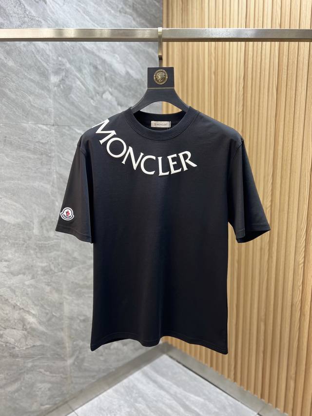 Moncler 蒙口 2025年春夏新品上新 三标齐全 丝光棉圆领短袖T恤 好货不用过多介绍 看细节 专柜码数 M-Xxxl 175 140建议L