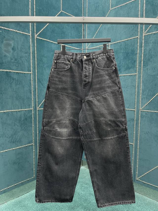 巴黎 25Ss新款隐形拉链镌刻标识牛仔裤 常规版型 码数 S.M.L.Xl.Xxl.