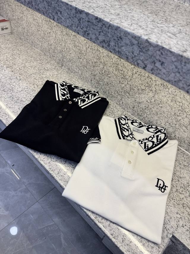 cd迪澳25 夏季新款 高端朱棣长绒棉 透气轻商务Logo男士翻领polo衫 经典商务男款 高端男装的天花板级别的商务男款 简约时尚大气不失优雅 单穿内搭体面过
