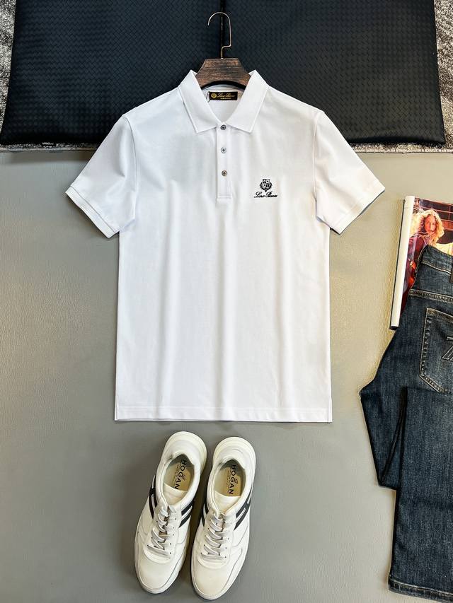 Lp# 2025春夏新款首发专柜最新polo衫 高端订制 设计前卫时尚 品牌Logo重工艺设计 高端定制230克面料.手感柔软.穿着舒适.专柜级别精致车线.做工
